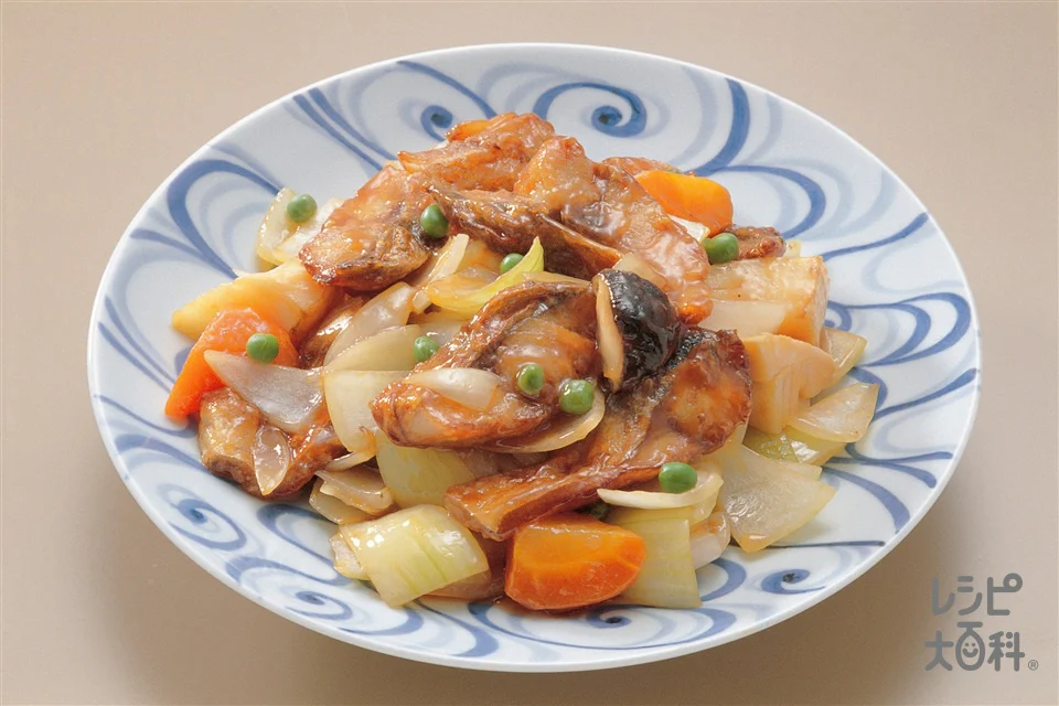 揚げさばの甘酢炒め