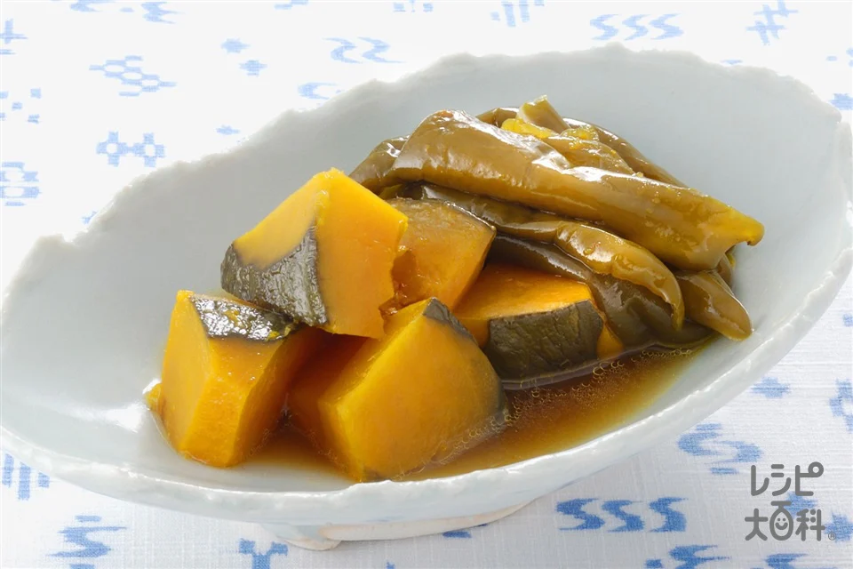 かぼちゃとピーマンの炒め煮