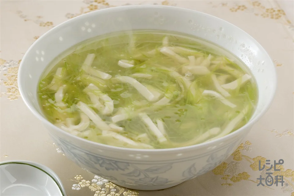 黄瓜彩色湯(きゅうりとザーサイのスープ)