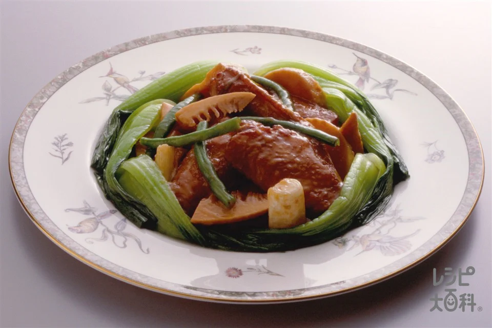 鶏手羽肉とたけのこの煮もの