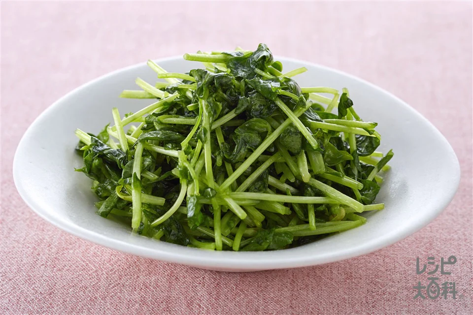 豆苗の丸鶏ナムル