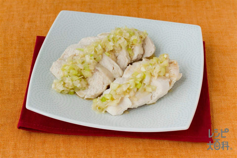 ゆで鶏の塩だれ