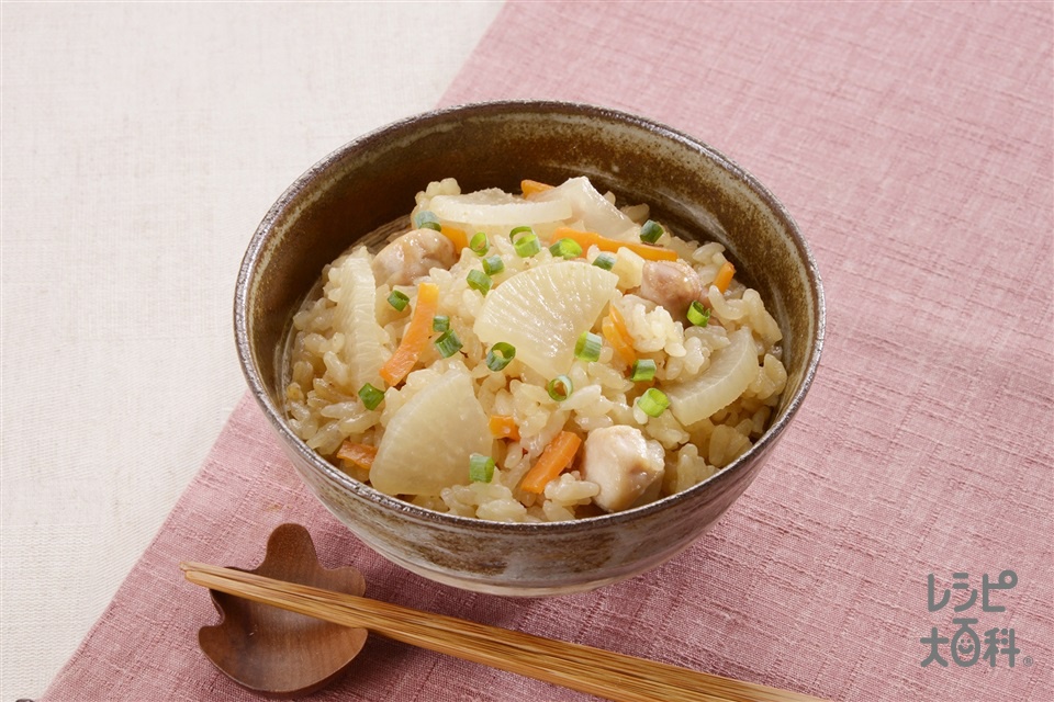 炊き込みご飯 鶏肉と大根のだし炊きご飯の作り方 | レシピ |【味の素パーク】