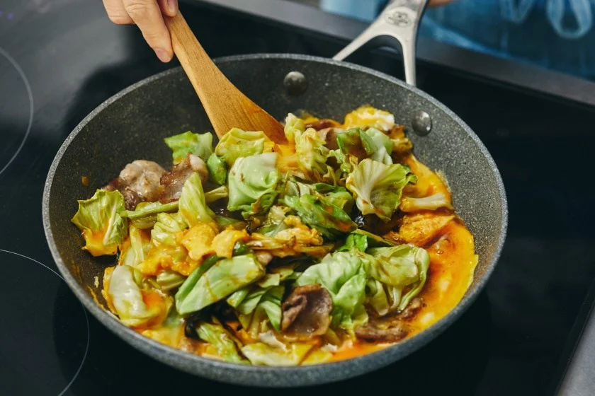 とろ卵豚キャベツ丼のつくり方_4_1