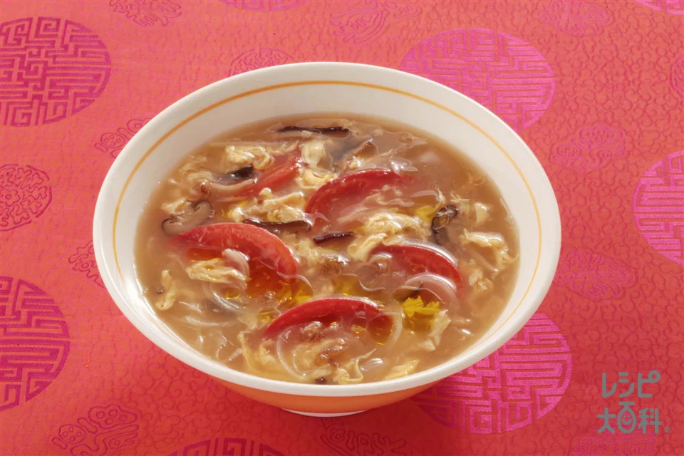 トマトと玉ねぎのふかひれスープ