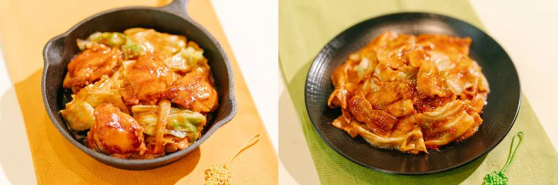 （写真左から）「Cook Do® KOREA!」新商品の「タッカルビ用」と「ヤンニョム炒め用」。