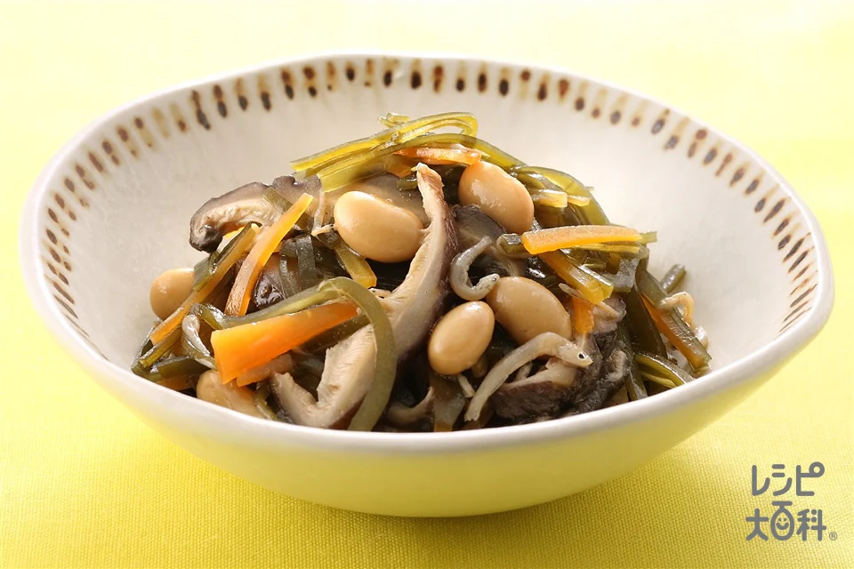 昆布としいたけの煮もの