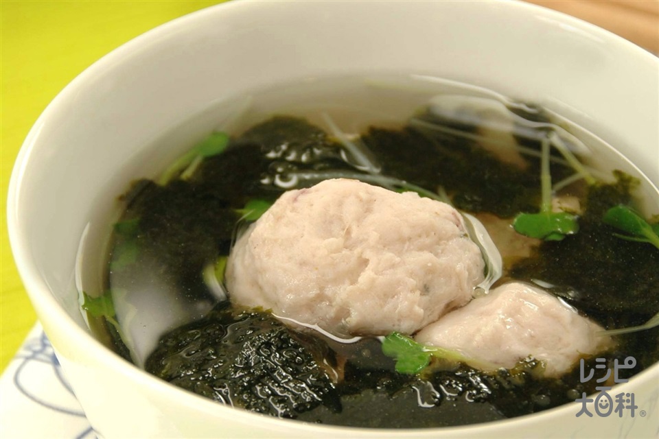いかだんごの梅風味スープ