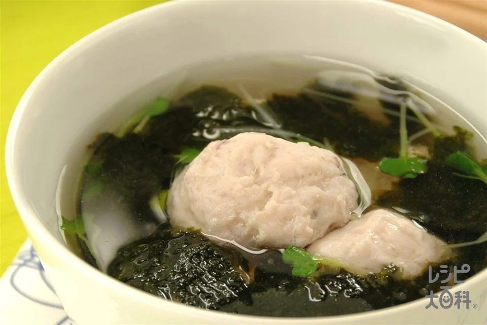 いかだんごの梅風味スープ