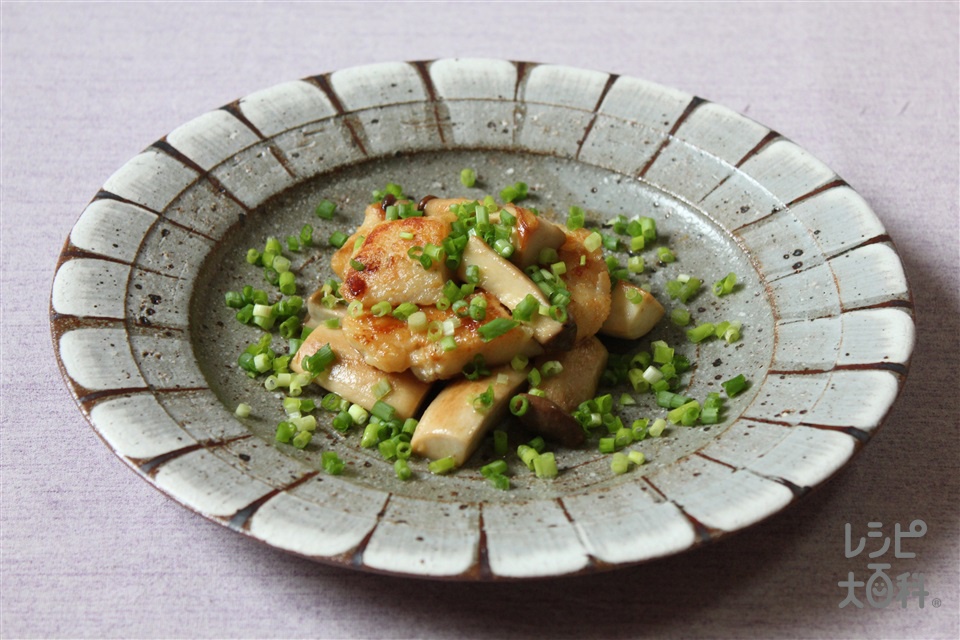白身魚とエリンギのバターしょうゆ炒め