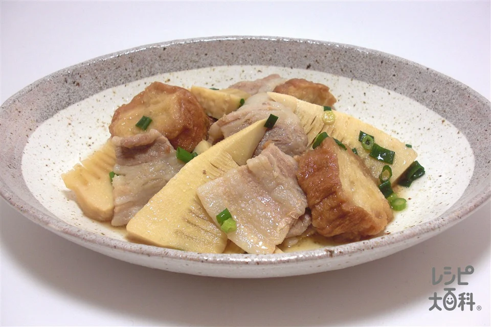 たけのこと油麩の煮物