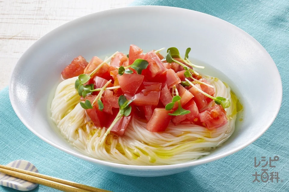 オリーブ香るトマトそうめん