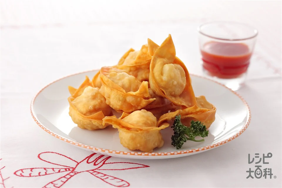 えびのひねりワンタン揚げ