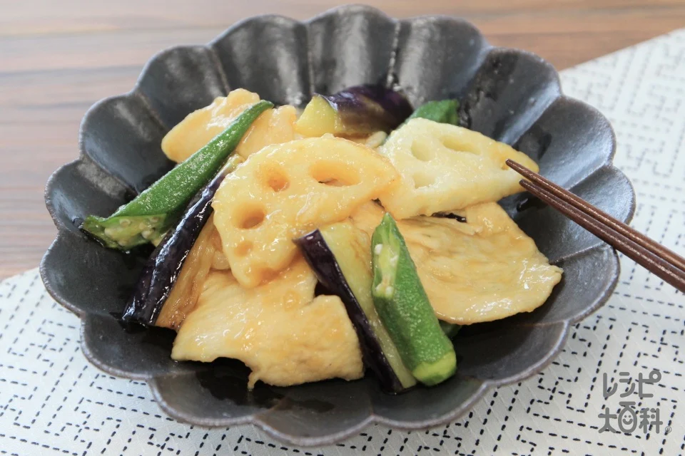 鶏むね肉とれんこんの南蛮和え