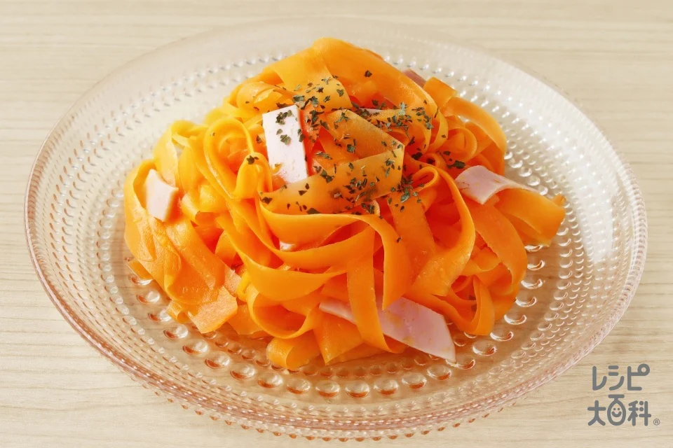 スライスにんじんとハムのマリネ