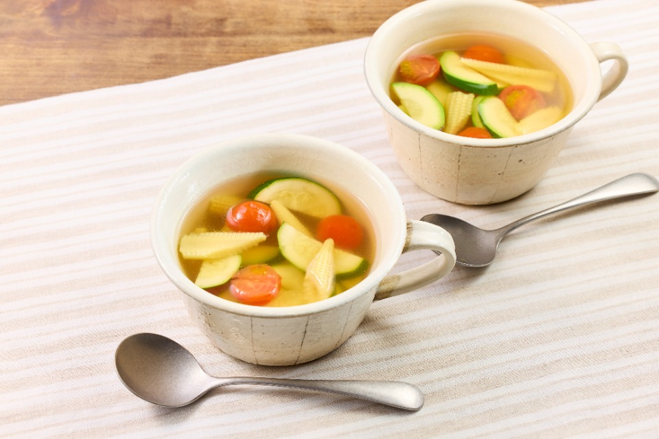 スパイス香る 夏野菜カレースープ
