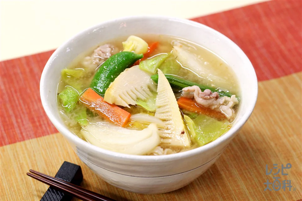 春野菜の絶品豚汁