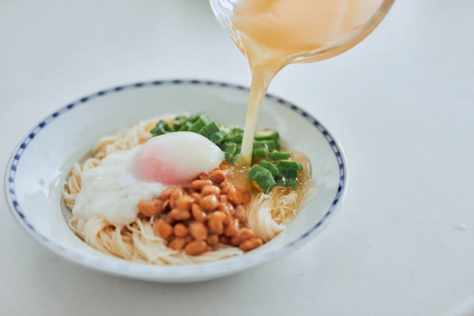 オクラ納豆のネバネバ冷やしだしそうめんのつくり方_4_1
