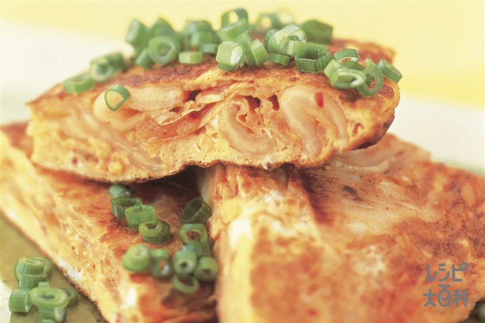 キムタマ（キムチ入り玉子焼き）