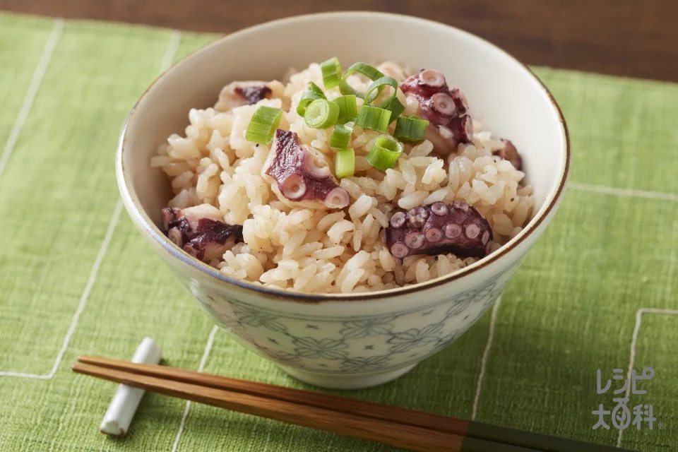 たこの炊き込みご飯 あごだし醤油風味