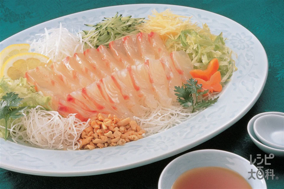 白身魚の中国風サラダ