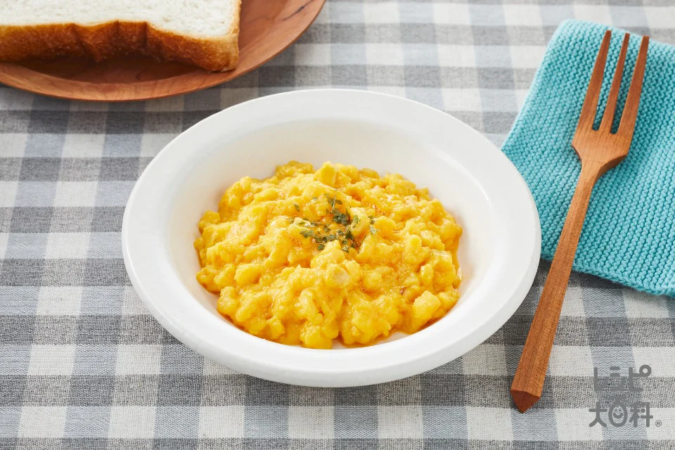 レンジで!スクランブルコーンエッグ