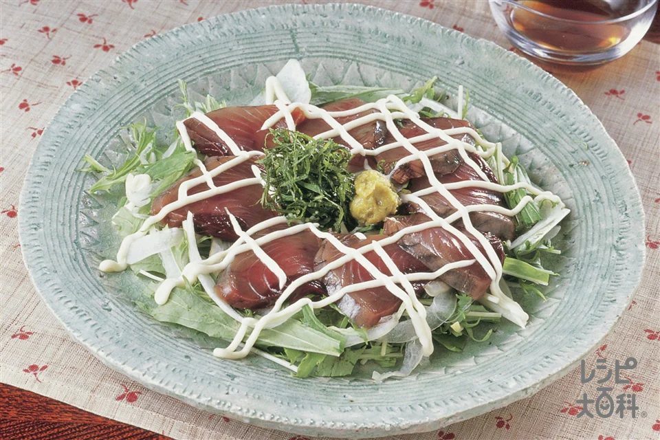 新鮮かつおの和風カルパッチョ