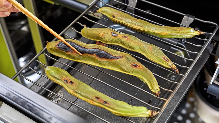 基本のそら豆の焼き方