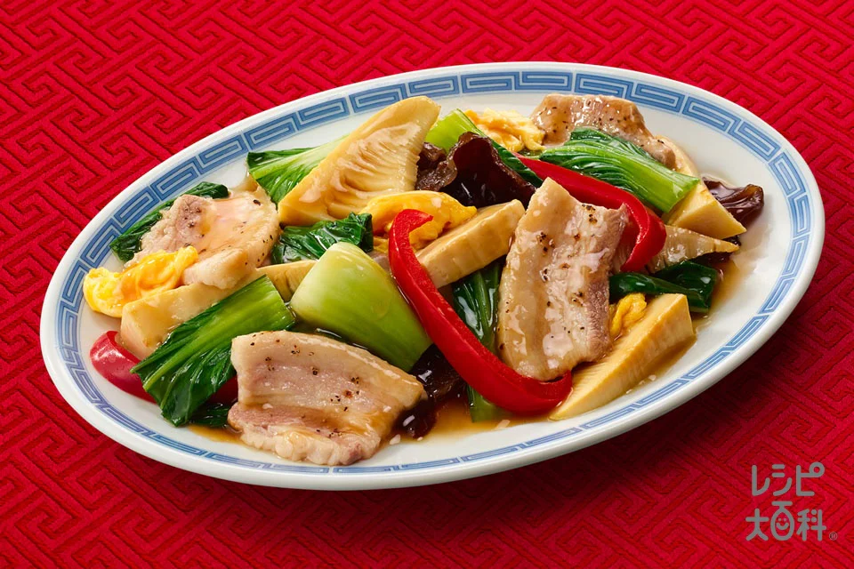 豚肉と彩り野菜の中華炒め
