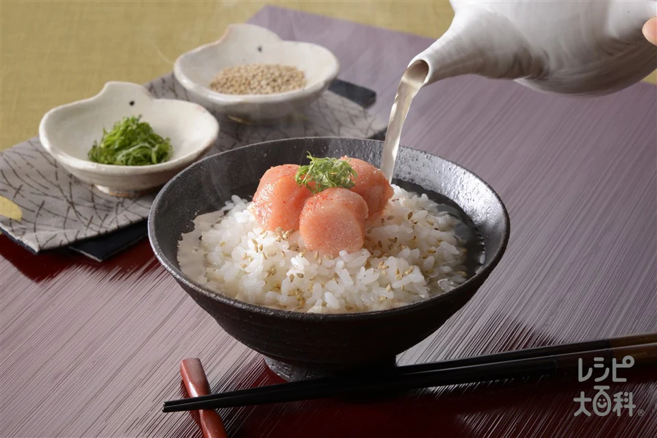 辛子明太子のあごだし茶漬け