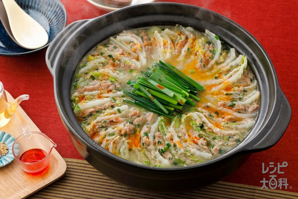 たっぷり白菜の白湯ミルフィーユ鍋