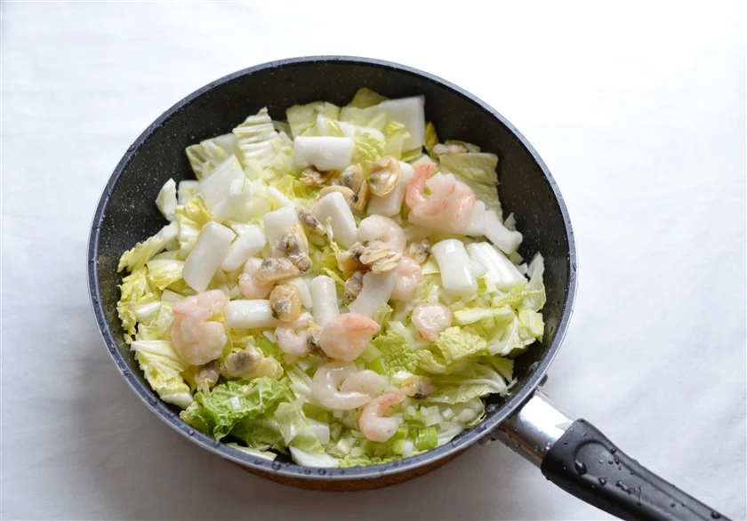 白菜と海鮮の中華丼のつくり方_2_1