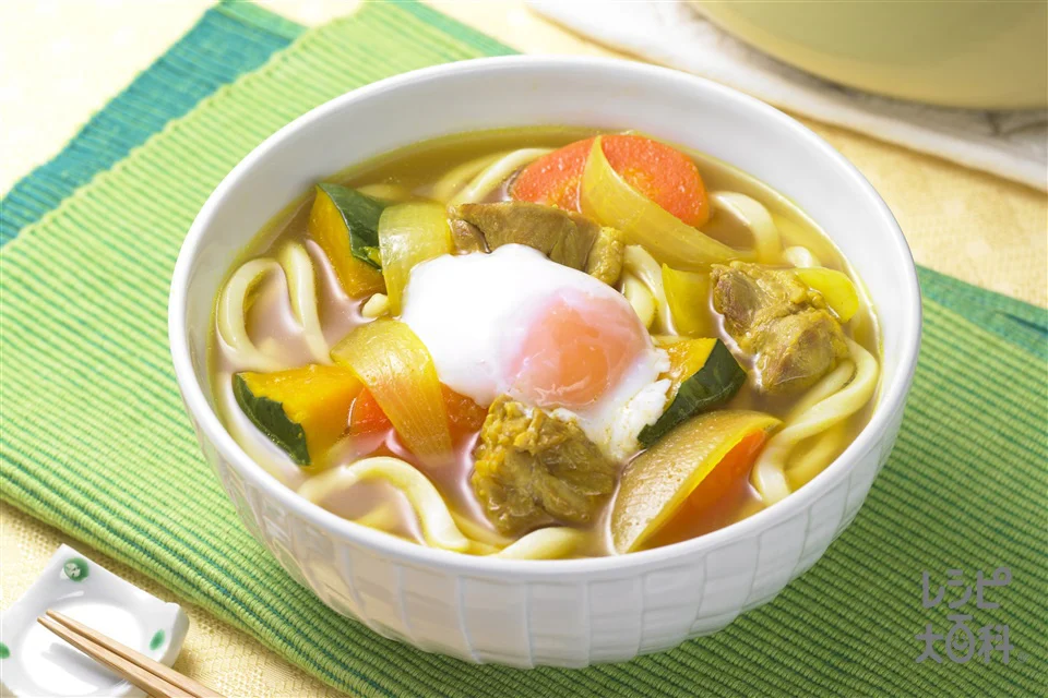 ナイス リメイク！鶏肉とかぼちゃのまろやかカレーうどん