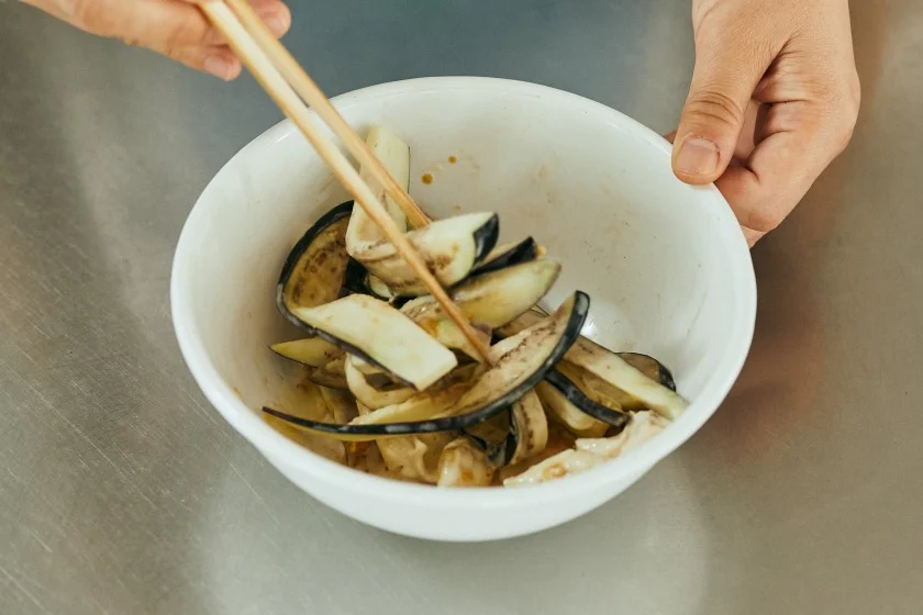 茄子とささみのごま味噌和えのつくり方_3_1