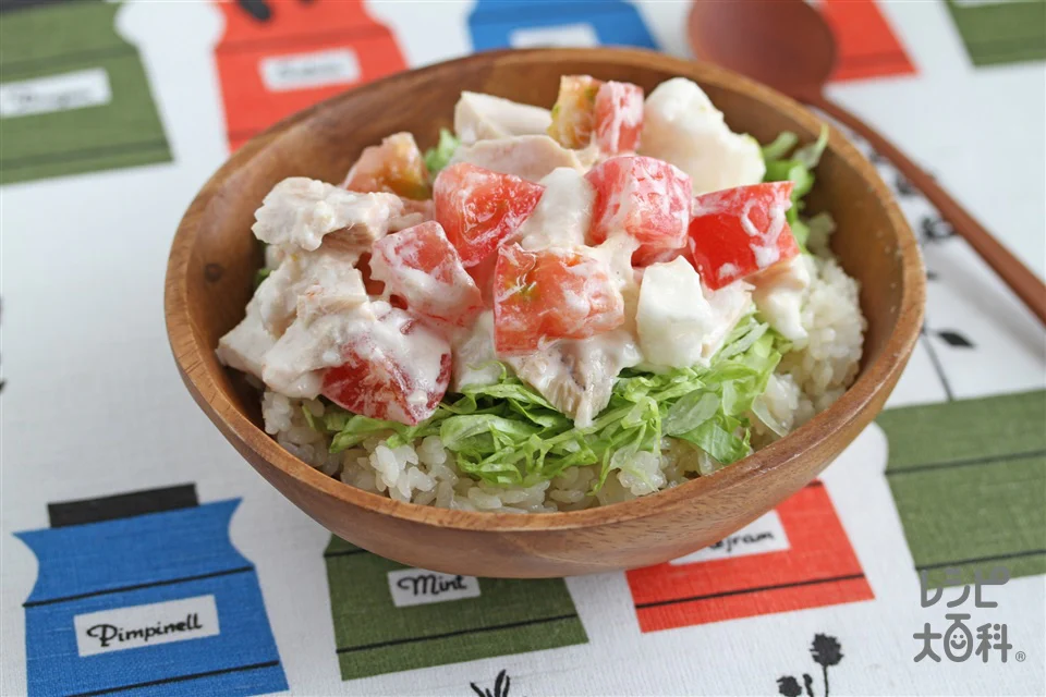トマトと長いもの冷やしツナご飯