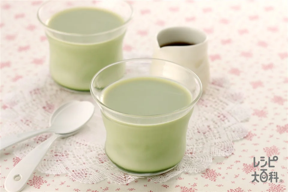 抹茶の豆乳プリン