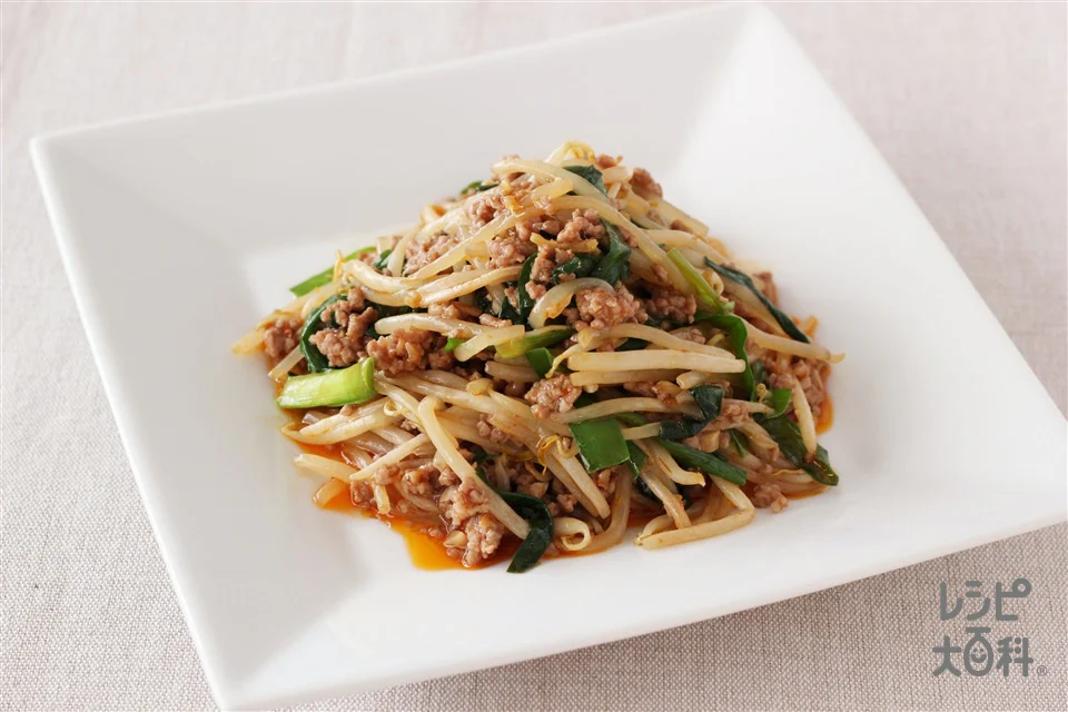 にら入り麻婆もやし