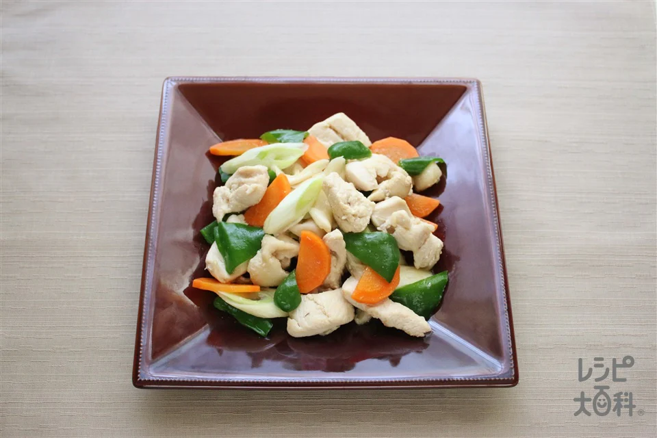 鶏むね肉と野菜の中華炒め