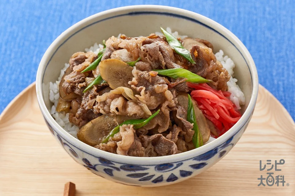 とろとろねぎのつゆだく牛丼
