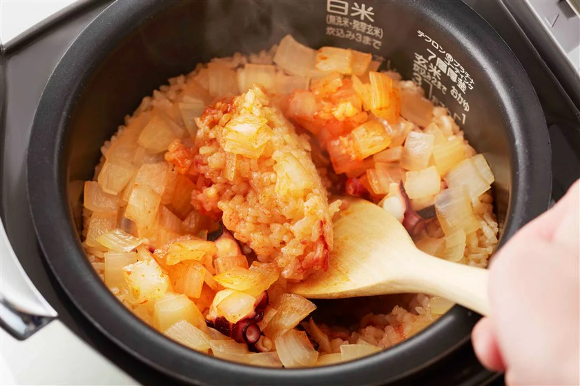 炊き込みたこキムチご飯のつくり方_4_2