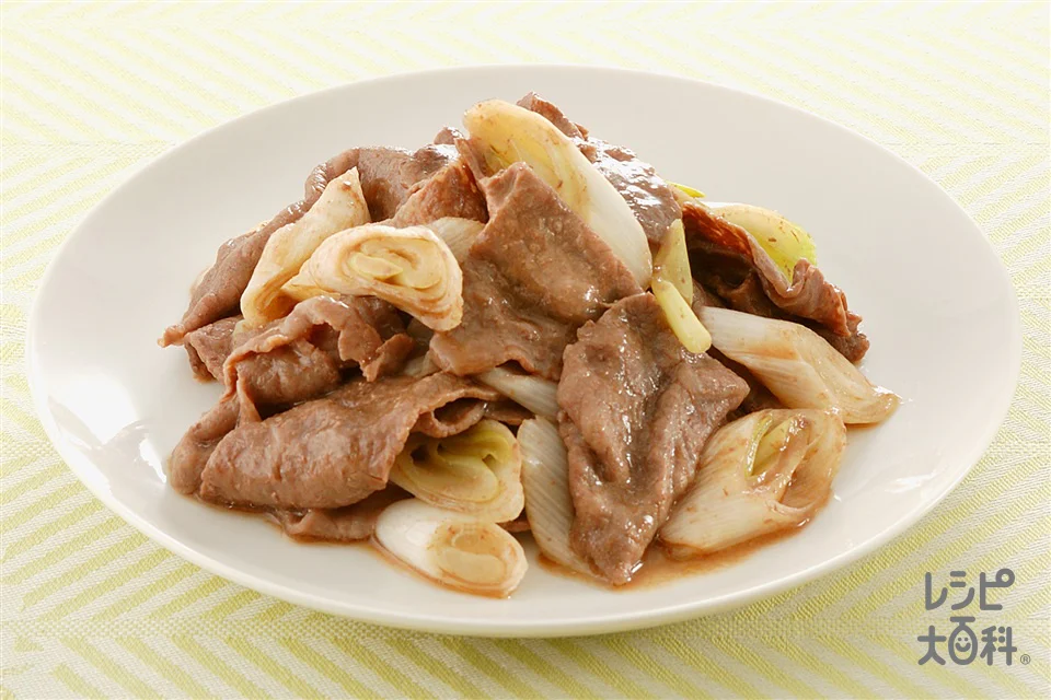 牛薄切り肉の甘辛煮