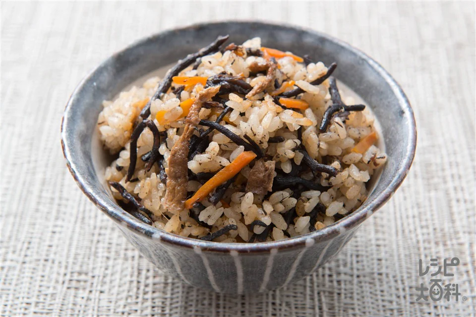 ひじき煮の炊き込みご飯