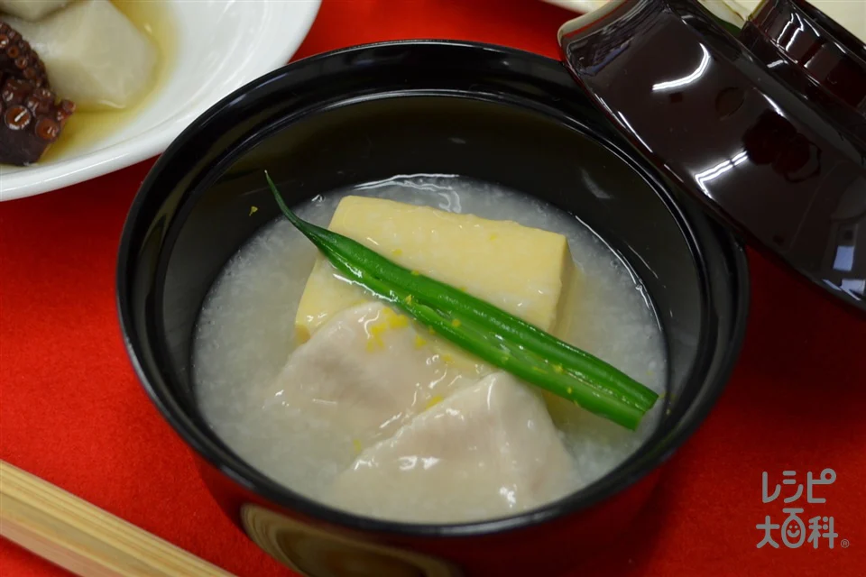 ねばりっこの擦り流し吸物