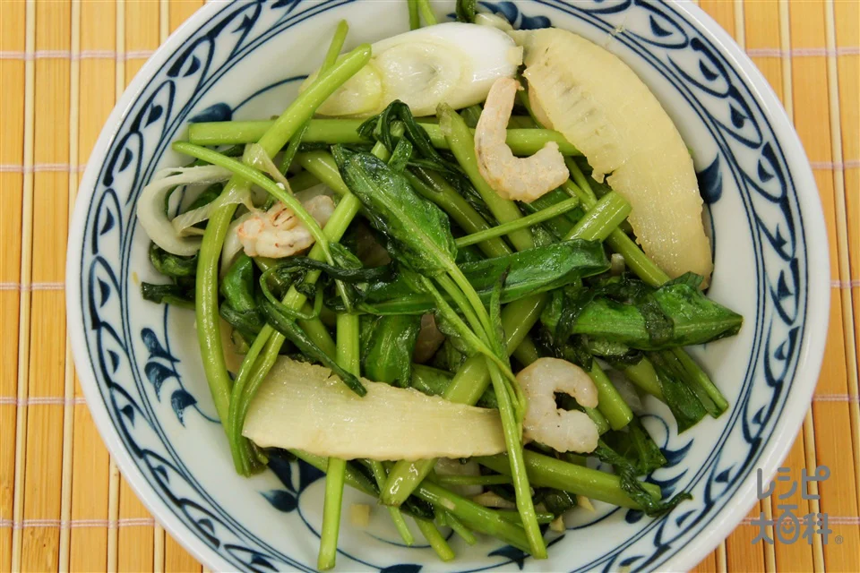 パックブンファイディーン(空心菜の炒め物)
