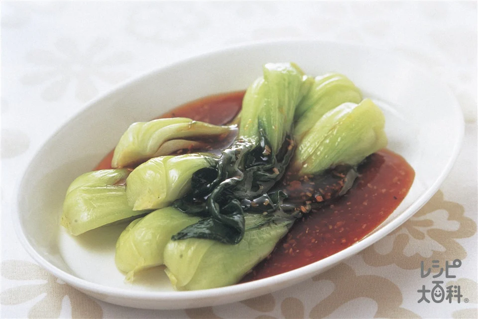 チンゲン菜のオイスターソースがけ