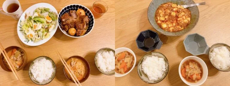 汁物には、豆乳やコチュジャンを入れて味変!