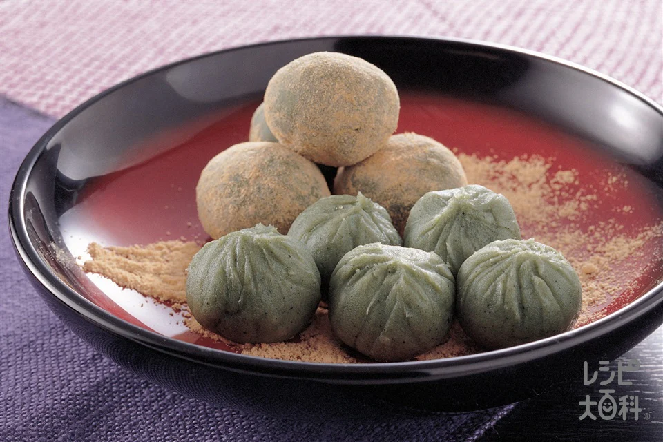 草もちのきなこかけ