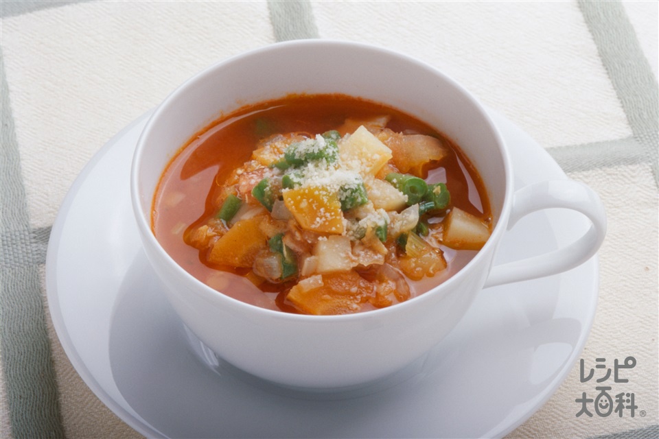 レンズ豆入りミネストローネ