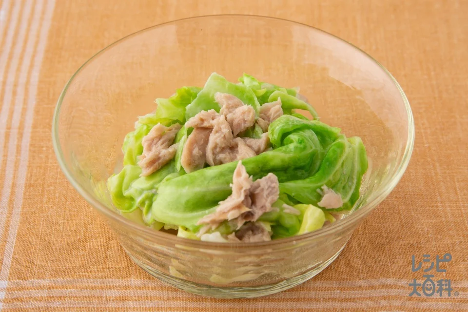 レンジで簡単!ツナキャベツ