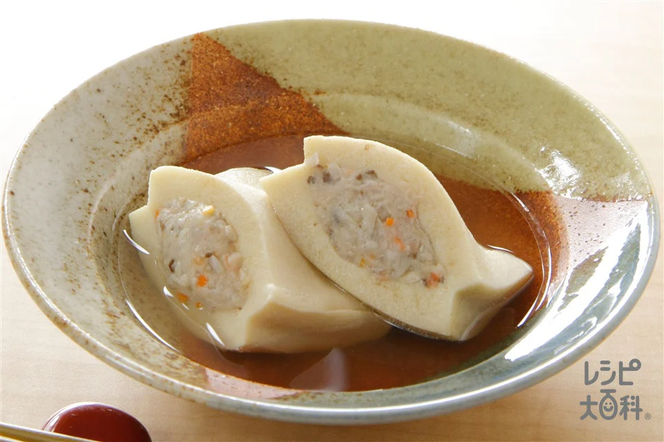 高野豆腐の肉詰め煮